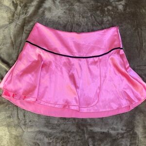 Y2K Satin feel Pink skirt
